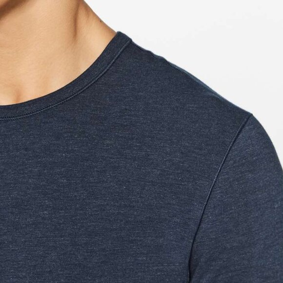 BNWOT 5 Year Basic Long Sleeve In Heathered Nautical Navy - Picture 4 of 7